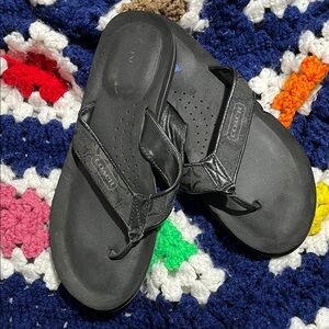 Coach Black Flip Flops 10